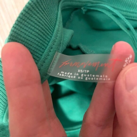 Free People Hot Shot Tee Romper Green Size XS - Picture 13 of 16